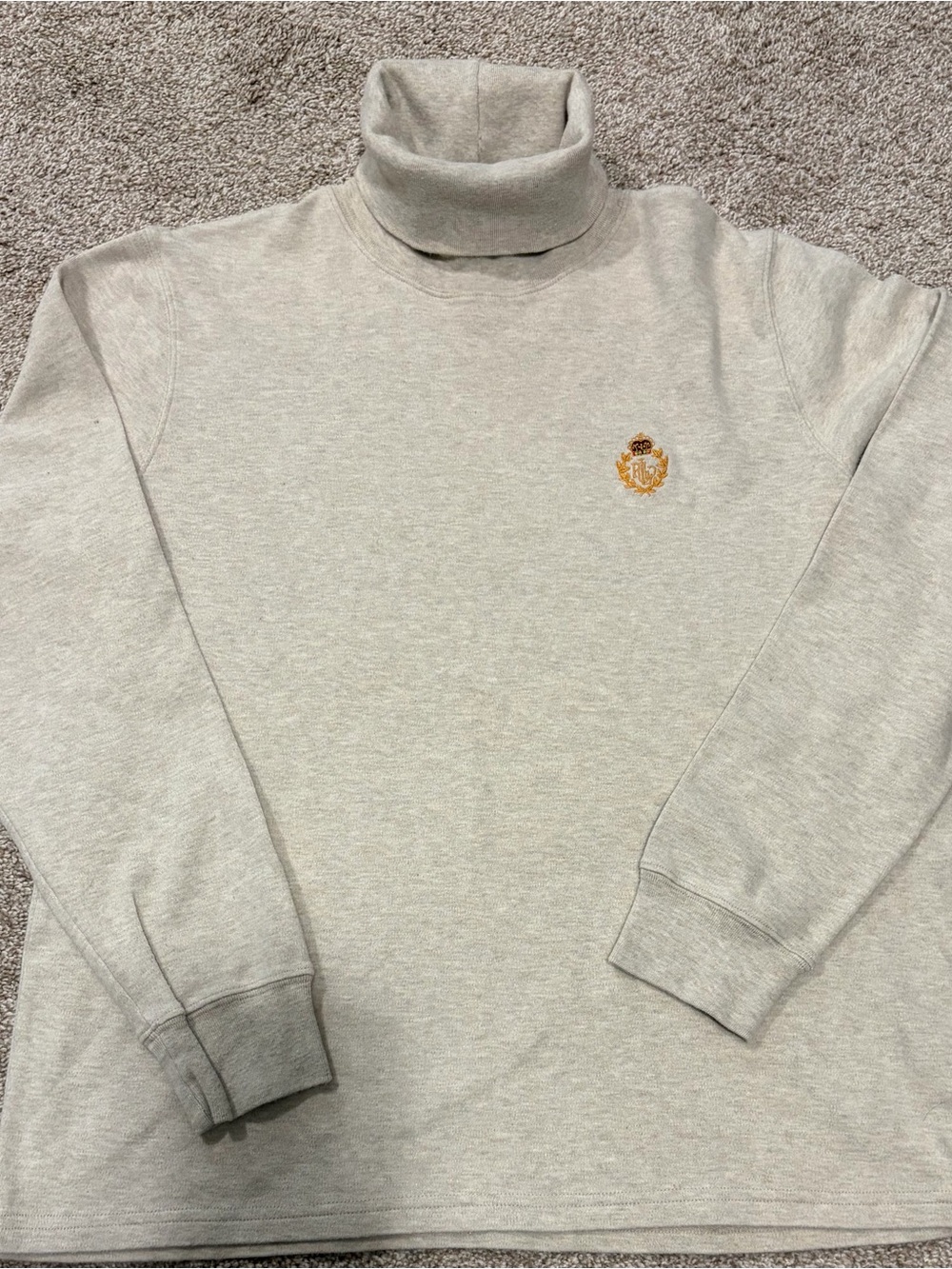 Ralph Lauren Cream Long Sleeve Turtle Neck